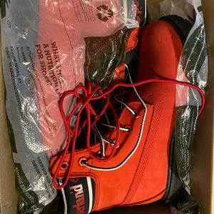 Women’s red timberland boots